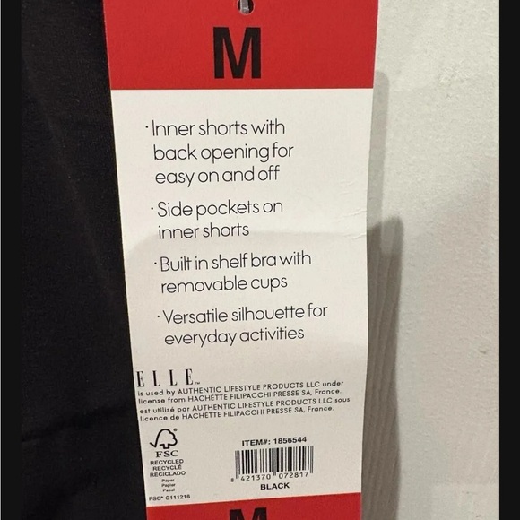 Elle Sport Black Sleeveless Active Dress - Picture 5 of 5